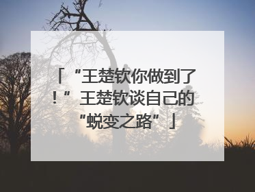 “王楚钦你做到了！”王楚钦谈自己的“蜕变之路”