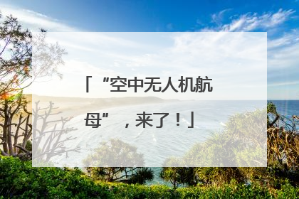 “空中无人机航母”，来了！