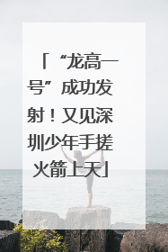 “龙高一号”成功发射！又见深圳少年手搓火箭上天