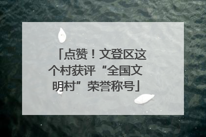 点赞！文登区这个村获评“全国文明村”荣誉称号