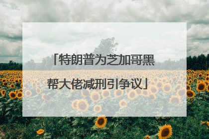 特朗普为芝加哥黑帮大佬减刑引争议
