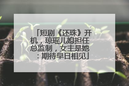 短剧《还珠》开机，琼瑶儿媳担任总监制，女主是她：期待早日相见