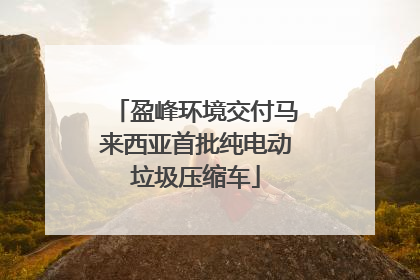 盈峰环境交付马来西亚首批纯电动垃圾压缩车