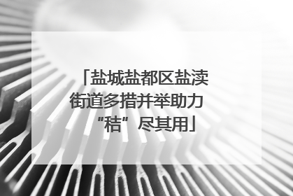 盐城盐都区盐渎街道多措并举助力“秸”尽其用