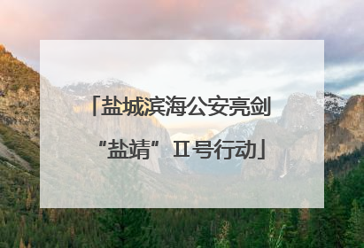 盐城滨海公安亮剑“盐靖”Ⅱ号行动