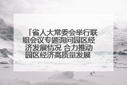 省人大常委会举行联组会议专题询问园区经济发展情况 合力推动园区经济高质量发展 王宁主持会议并讲话 王予波带队到会应询