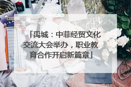 禹城：中菲经贸文化交流大会举办，职业教育合作开启新篇章