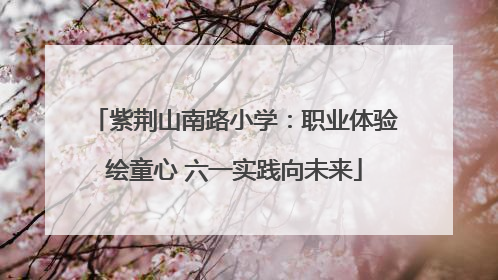 紫荆山南路小学：职业体验绘童心 六一实践向未来