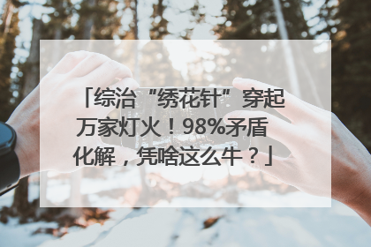 综治“绣花针”穿起万家灯火！98%矛盾化解，凭啥这么牛？