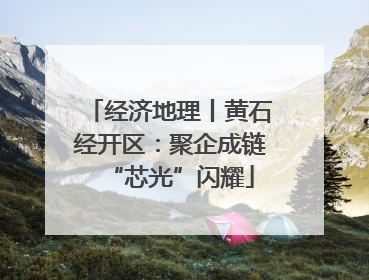 经济地理丨黄石经开区：聚企成链“芯光”闪耀