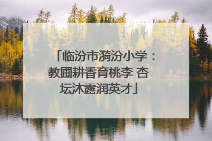 临汾市漪汾小学：教圃耕香育桃李 杏坛沐露润英才