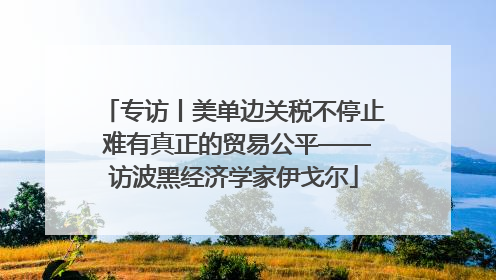 专访丨美单边关税不停止 难有真正的贸易公平——访波黑经济学家伊戈尔
