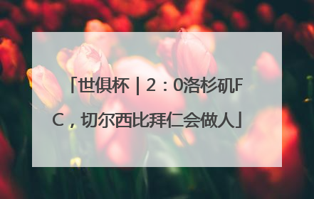 世俱杯｜2：0洛杉矶FC，切尔西比拜仁会做人