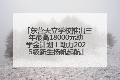 东营天立学校推出三年最高18000元助学金计划！助力2025级新生扬帆起航