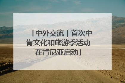 中外交流｜首次中肯文化和旅游季活动在肯尼亚启动