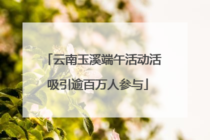 云南玉溪端午活动活吸引逾百万人参与