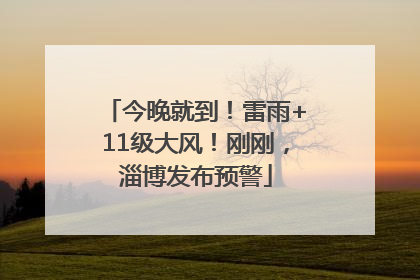今晚就到！雷雨+11级大风！刚刚，淄博发布预警