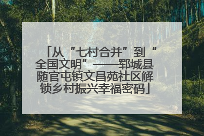 从“七村合并”到“全国文明”——郓城县随官屯镇文昌苑社区解锁乡村振兴幸福密码