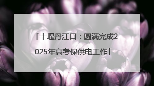 十堰丹江口：圆满完成2025年高考保供电工作