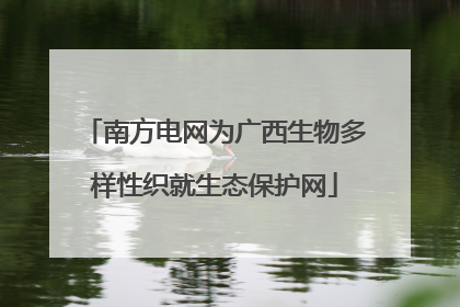 南方电网为广西生物多样性织就生态保护网