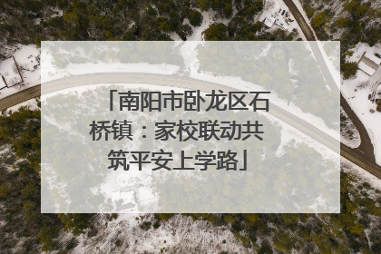 南阳市卧龙区石桥镇：家校联动共筑平安上学路