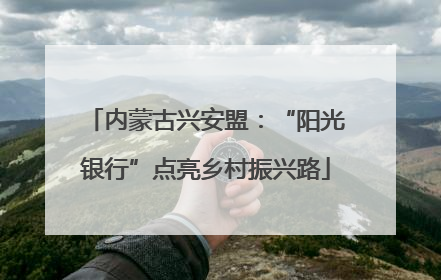 内蒙古兴安盟：“阳光银行”点亮乡村振兴路