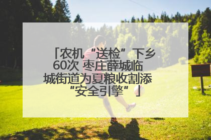 农机“送检”下乡60次 枣庄薛城临城街道为夏粮收割添“安全引擎”