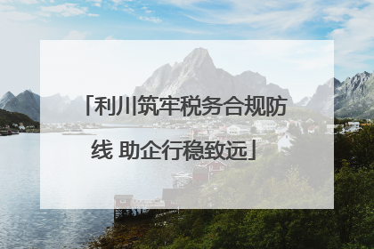 利川筑牢税务合规防线 助企行稳致远