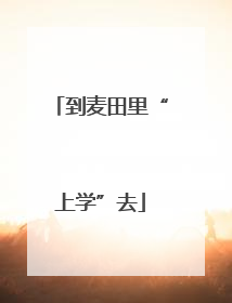 到麦田里“上学”去