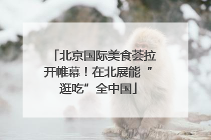 北京国际美食荟拉开帷幕！在北展能“逛吃”全中国