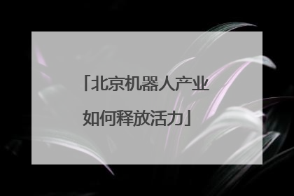 北京机器人产业如何释放活力