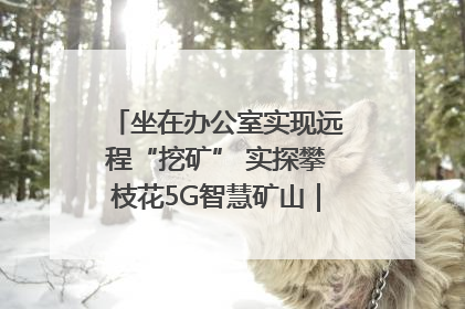 坐在办公室实现远程“挖矿” 实探攀枝花5G智慧矿山｜网络名人四川行