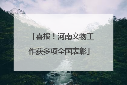 喜报！河南文物工作获多项全国表彰