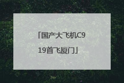 国产大飞机C919首飞厦门