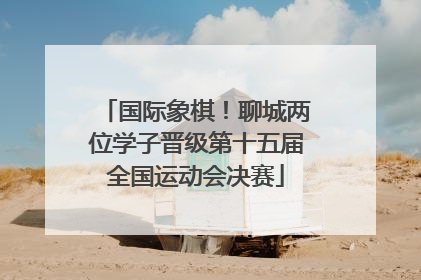 国际象棋！聊城两位学子晋级第十五届全国运动会决赛