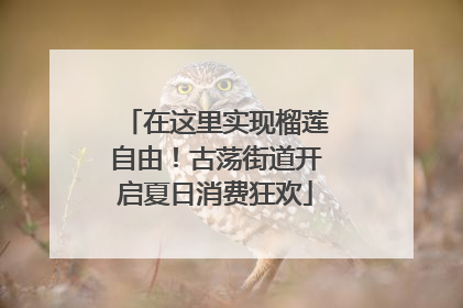 在这里实现榴莲自由！古荡街道开启夏日消费狂欢