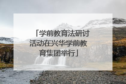 学前教育法研讨活动在兴华学前教育集团举行