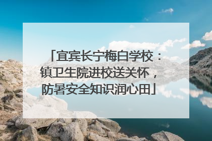宜宾长宁梅白学校：镇卫生院进校送关怀，防暑安全知识润心田