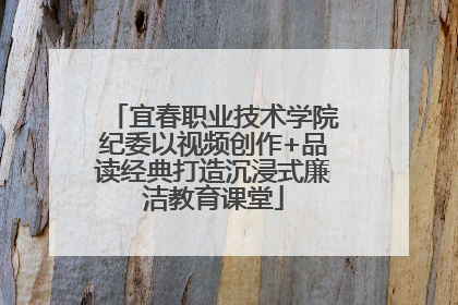 宜春职业技术学院纪委以视频创作+品读经典打造沉浸式廉洁教育课堂