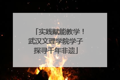 实践赋能教学！武汉文理学院学子探寻千年非遗