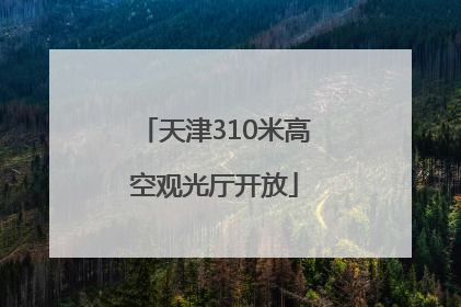 天津310米高空观光厅开放