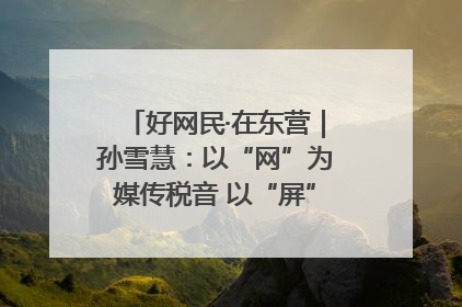 好网民·在东营｜孙雪慧：以“网”为媒传税音 以“屏”为介助发展