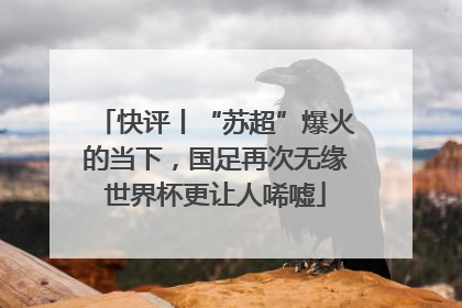 快评丨“苏超”爆火的当下，国足再次无缘世界杯更让人唏嘘