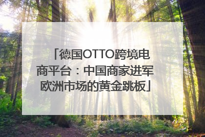 德国OTTO跨境电商平台：中国商家进军欧洲市场的黄金跳板