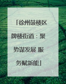 徐州鼓楼区牌楼街道：聚势谋发展 服务赋新能