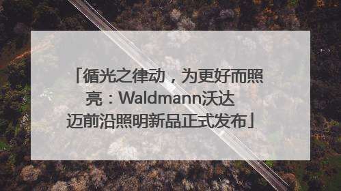 循光之律动，为更好而照亮：Waldmann沃达迈前沿照明新品正式发布