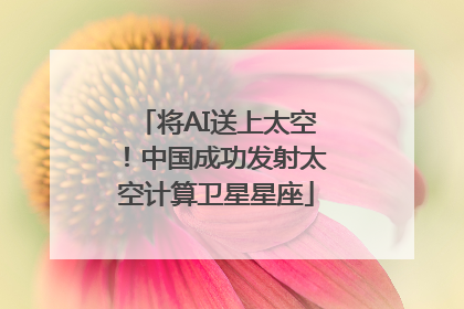 将AI送上太空！中国成功发射太空计算卫星星座