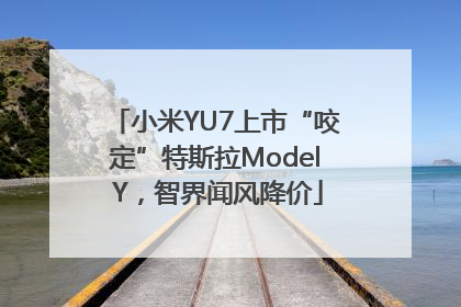 小米YU7上市“咬定”特斯拉Model Y，智界闻风降价