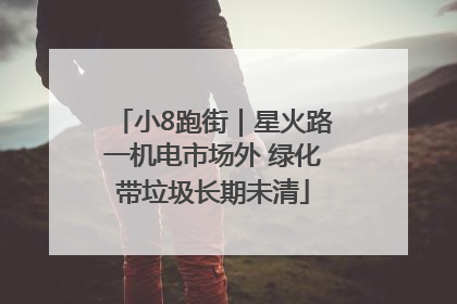 小8跑街｜星火路一机电市场外 绿化带垃圾长期未清