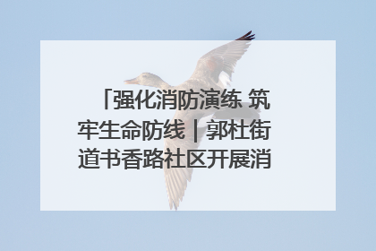 强化消防演练 筑牢生命防线｜郭杜街道书香路社区开展消防演练活动